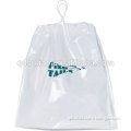 Laundry Drawstring Plastic Bag for Hotel Packing plastic tape bag